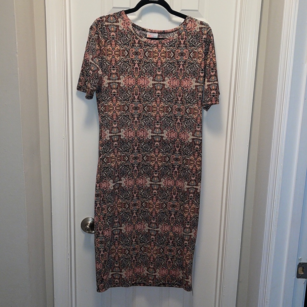 Used LuLaRoe Julia Dress Size Large 14-16
